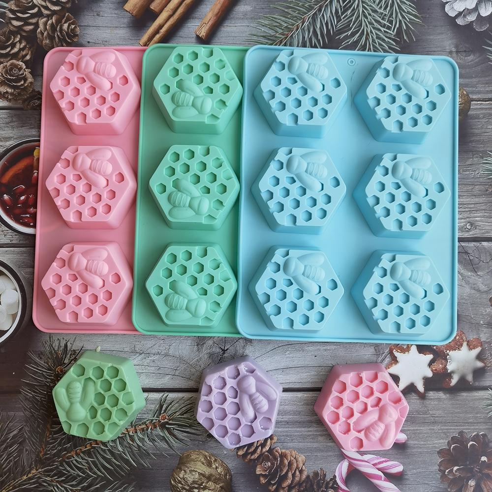 Silicone Hexagonal Bee Soap Mo - đánh giá và giá Candle Supplies In Bulk