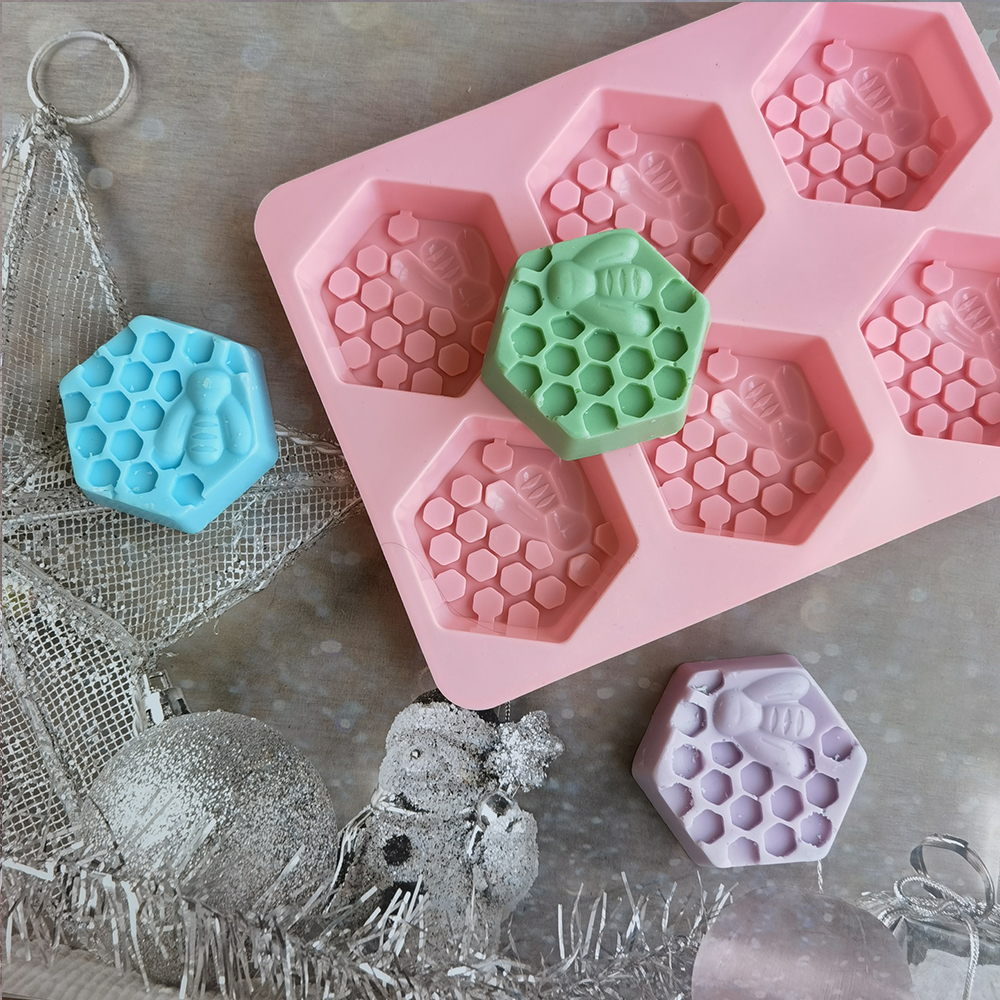 Silicone Hexagonal Bee Soap Mo - đánh giá và giá Candle Supplies In Bulk
