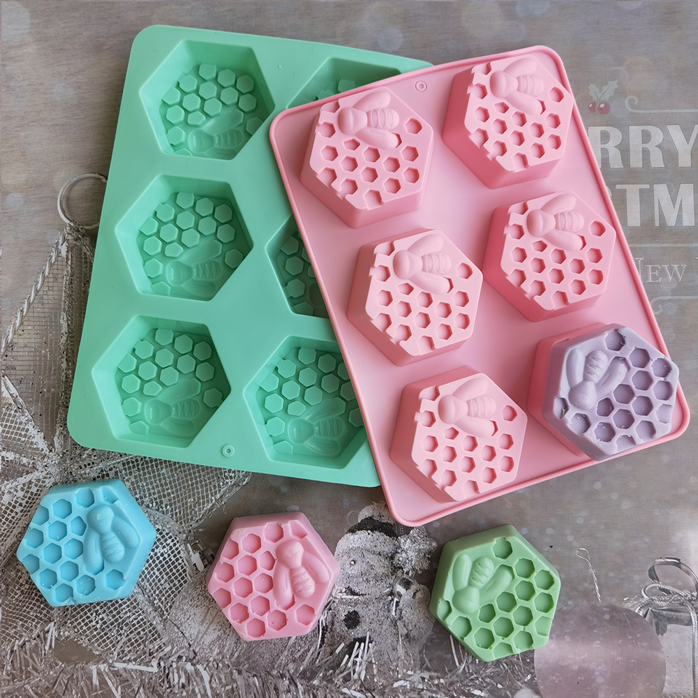 Silicone Hexagonal Bee Soap Mo - đánh giá và giá Candle Supplies In Bulk