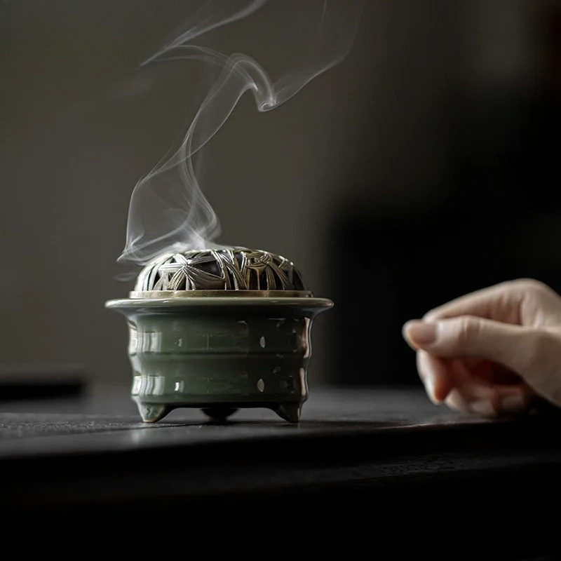 Yue Kiln Celadon Incense Holde - đánh giá và giá Candle Glass Supplies
