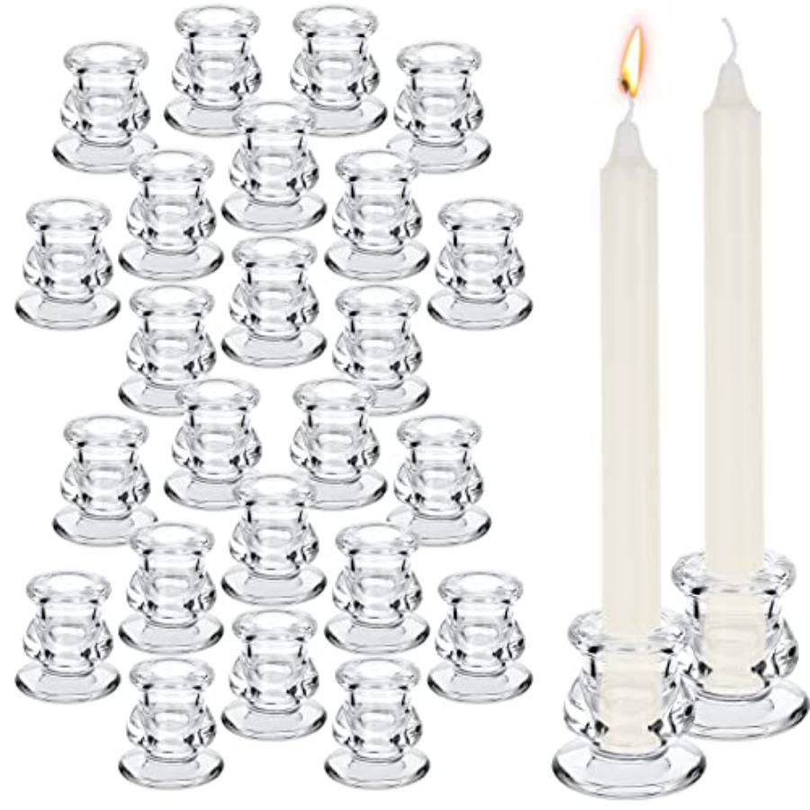 24 Pcs Candlestick Holders Gla - đánh giá và giá Candle Glass Supplies