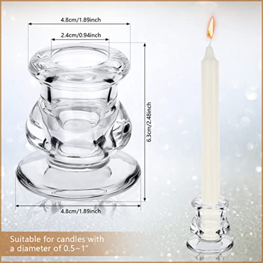 24 Pcs Candlestick Holders Gla - đánh giá và giá Candle Glass Supplies