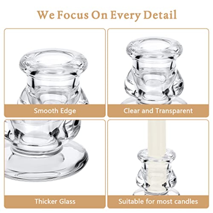 24 Pcs Candlestick Holders Gla - đánh giá và giá Candle Glass Supplies