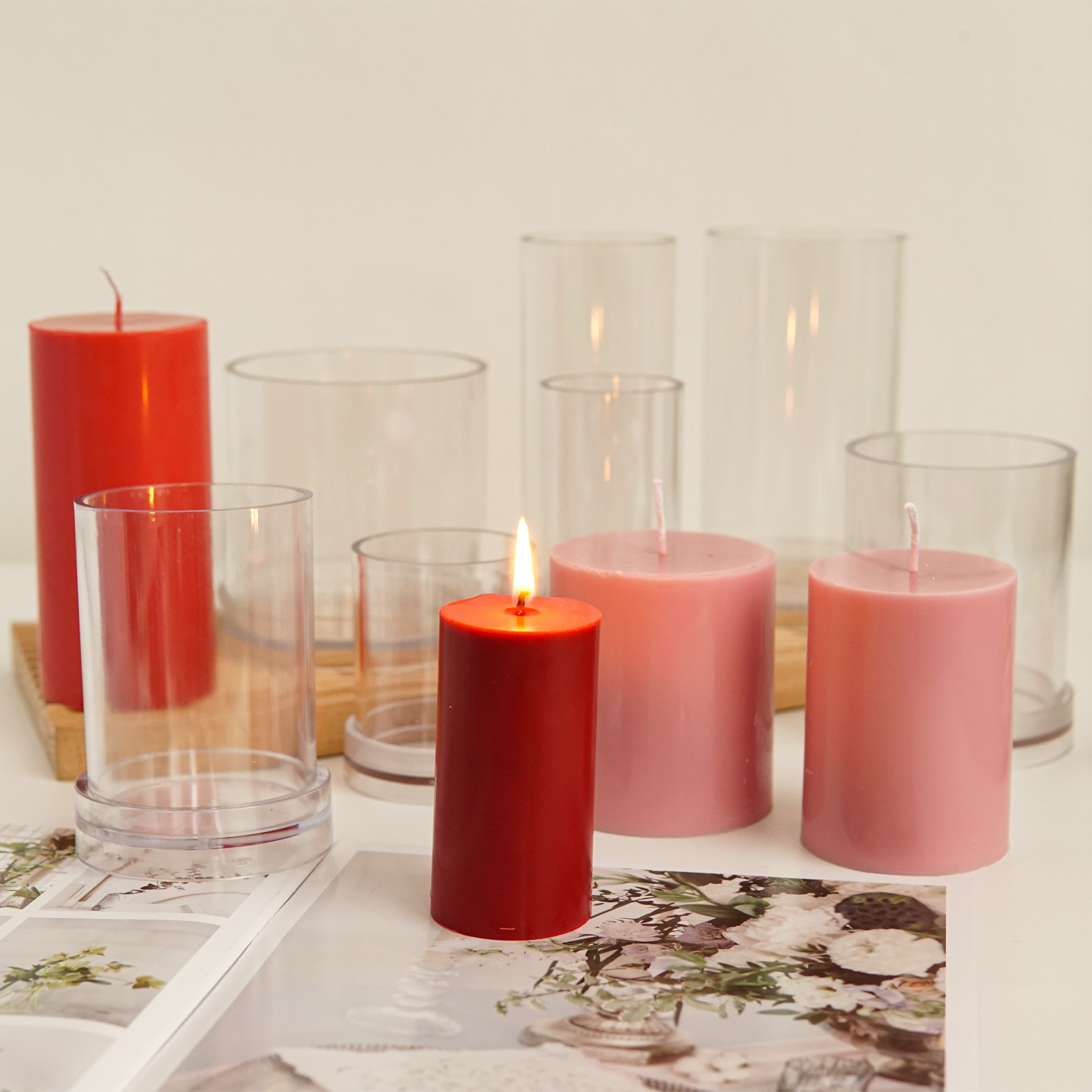 Various 3D Cylindrical Candle  - đánh giá và giá Candle Supplies In Bulk