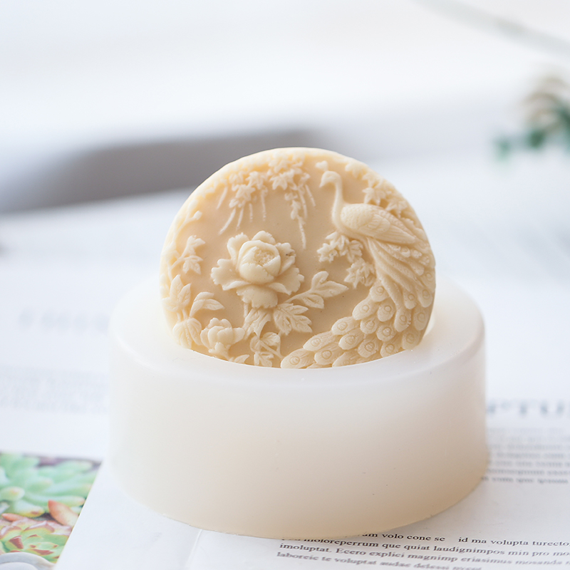 Peacock Flower Pattern Silicon - đánh giá và giá Candle Supplies In Bulk