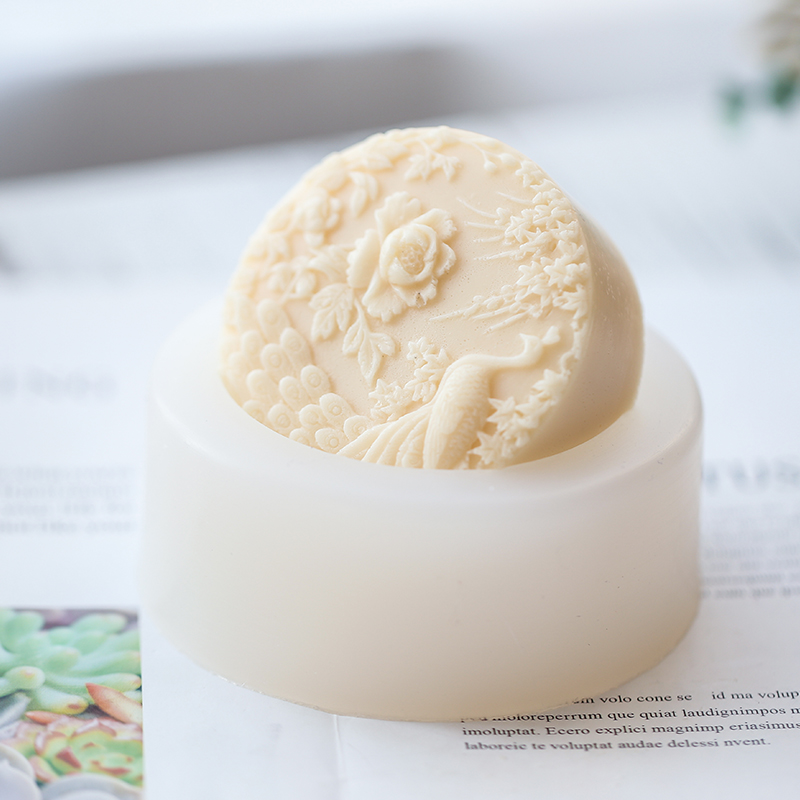 Peacock Flower Pattern Silicon - đánh giá và giá Candle Supplies In Bulk